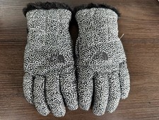 The North Face Women's Mossbud Swirl Fleece Gloves  Small  Black White