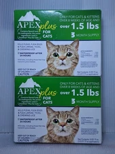 Apex Plus Flea Control For Cats 6 months Supply, for Cats Over 1.5 lbs (2 Boxes)