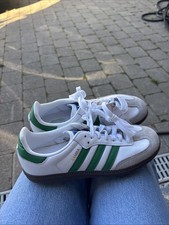 Size 5 - Adidas Samba OG White Green