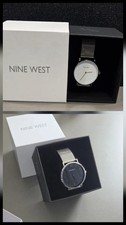 NEW-2 WATCH SET His/Hers/Unisex Nine West Asher Liana Watch Stainless Mesh Band