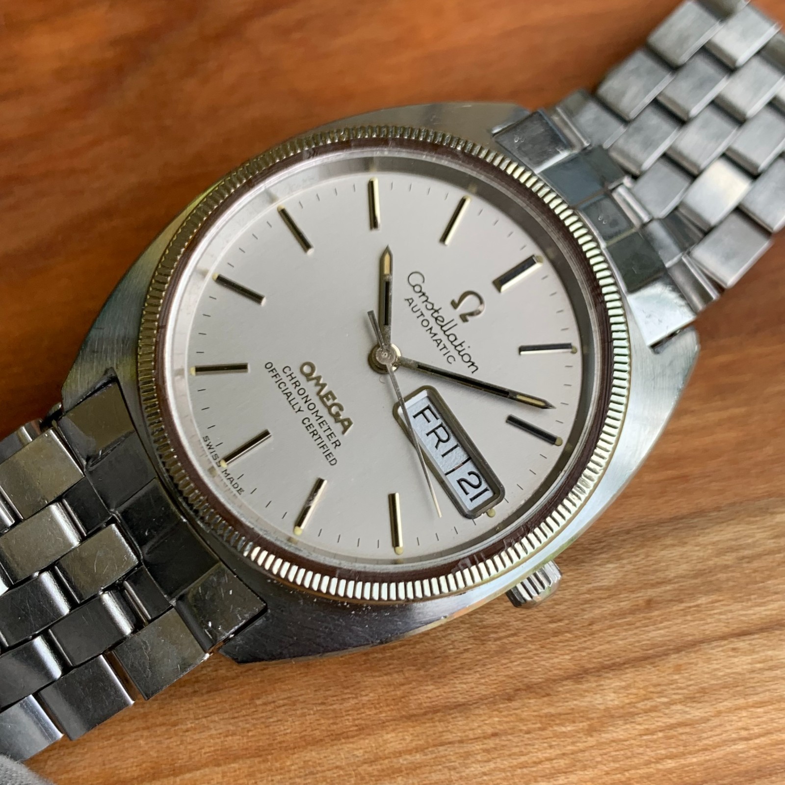 1972 Omega Constellation C-Case Ref. ST 168.0057 Day Date Steel Wristwatch image 4