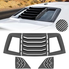KEWISAUTO Rear  Side Window Louvers for Challenger 08-22, ABS Rear Window Lo...