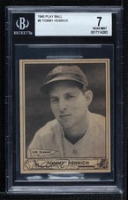 1940 Play Ball Tommy Henrich #4 BGS 7 0q3