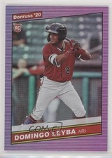 2020 Panini Donruss Retro 1986 Holo Pink Domingo Leyba #255 Rookie RC 1x9