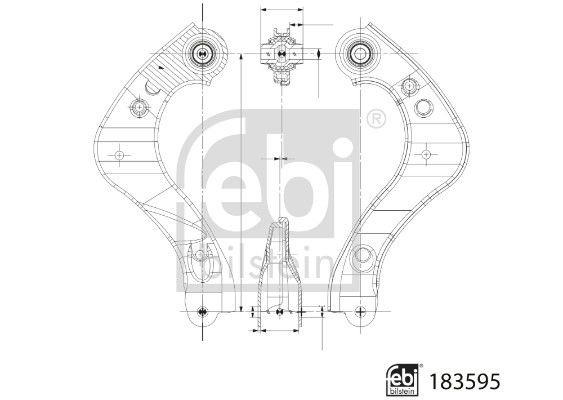 Lenker RadaufhÄNgung Hinten Links Rechts Oben Febi Bilstein 183595 FÜR Toyota-image