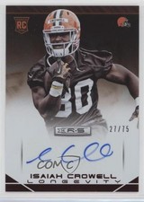 2014 Rookies & Stars Longevity Ruby Signatures 27/75 Isaiah Crowell Auto 0b2