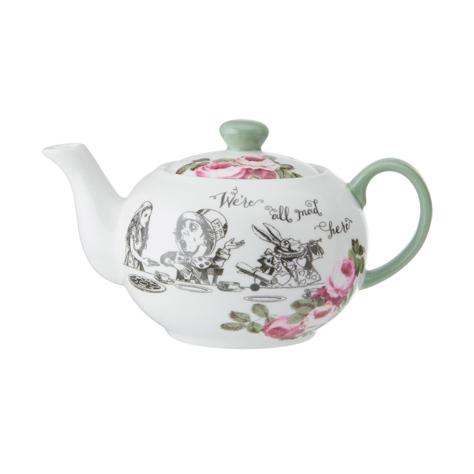 Mikasa/V&A Alice In Wonderland Fine China 400ml Teapot - Nostalgic Boxed Gift