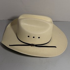 Justin straw cowboy hat with a black band and vented crown READ DESCRIPTION