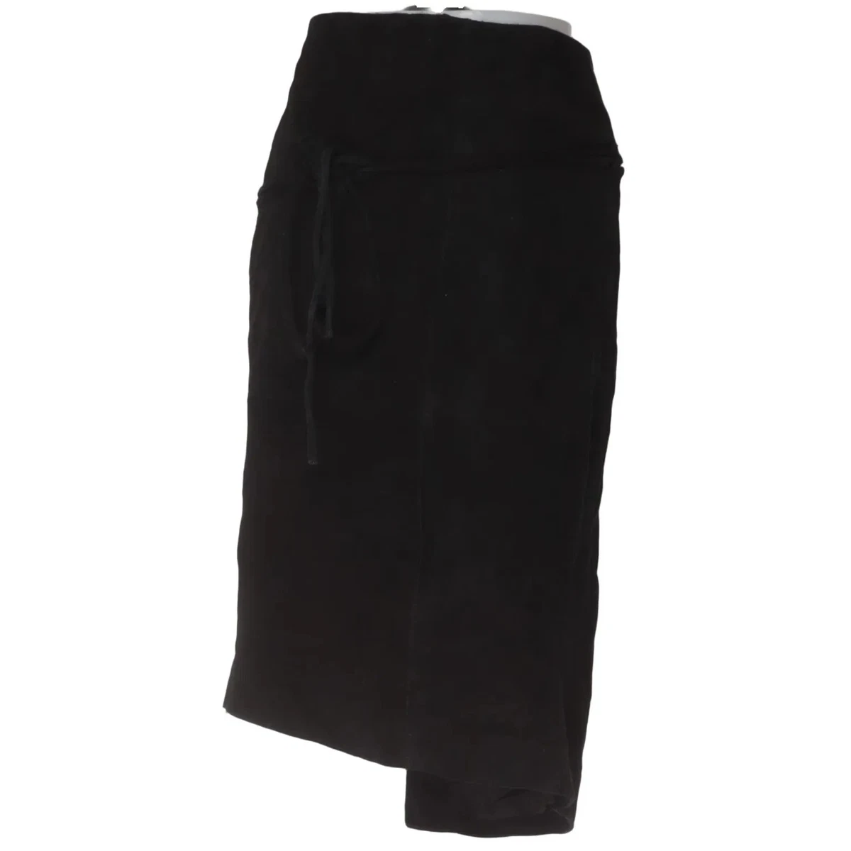 H&M Trend, Wickelrock, Größe: 34, Schwarz, Wildleder/Polyester, Einfarbig #nM9