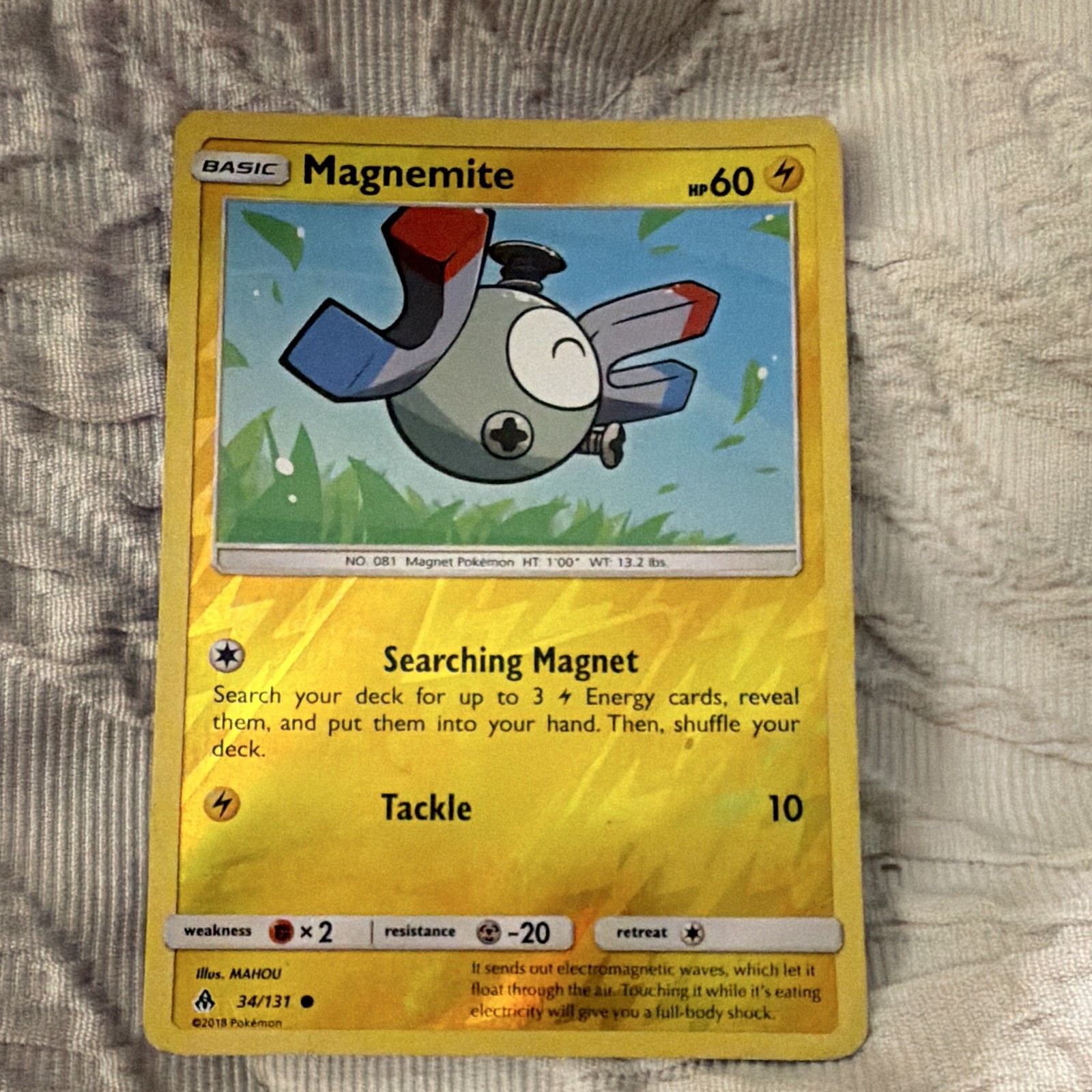 Pokemon Card Basic Magnemite 34/131