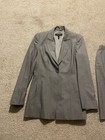 ESCADA 2 Pc Gray Blazer Jacket Skirt Wool Silk Blend Women’s Suit Sz 38 / 34 — photo 2