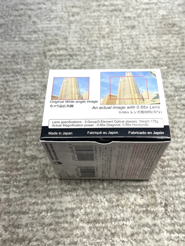 Lente gran angular Raynox HD-6600 Pro 52 mm 0,66x - Excelente estado Foto 2 de 4