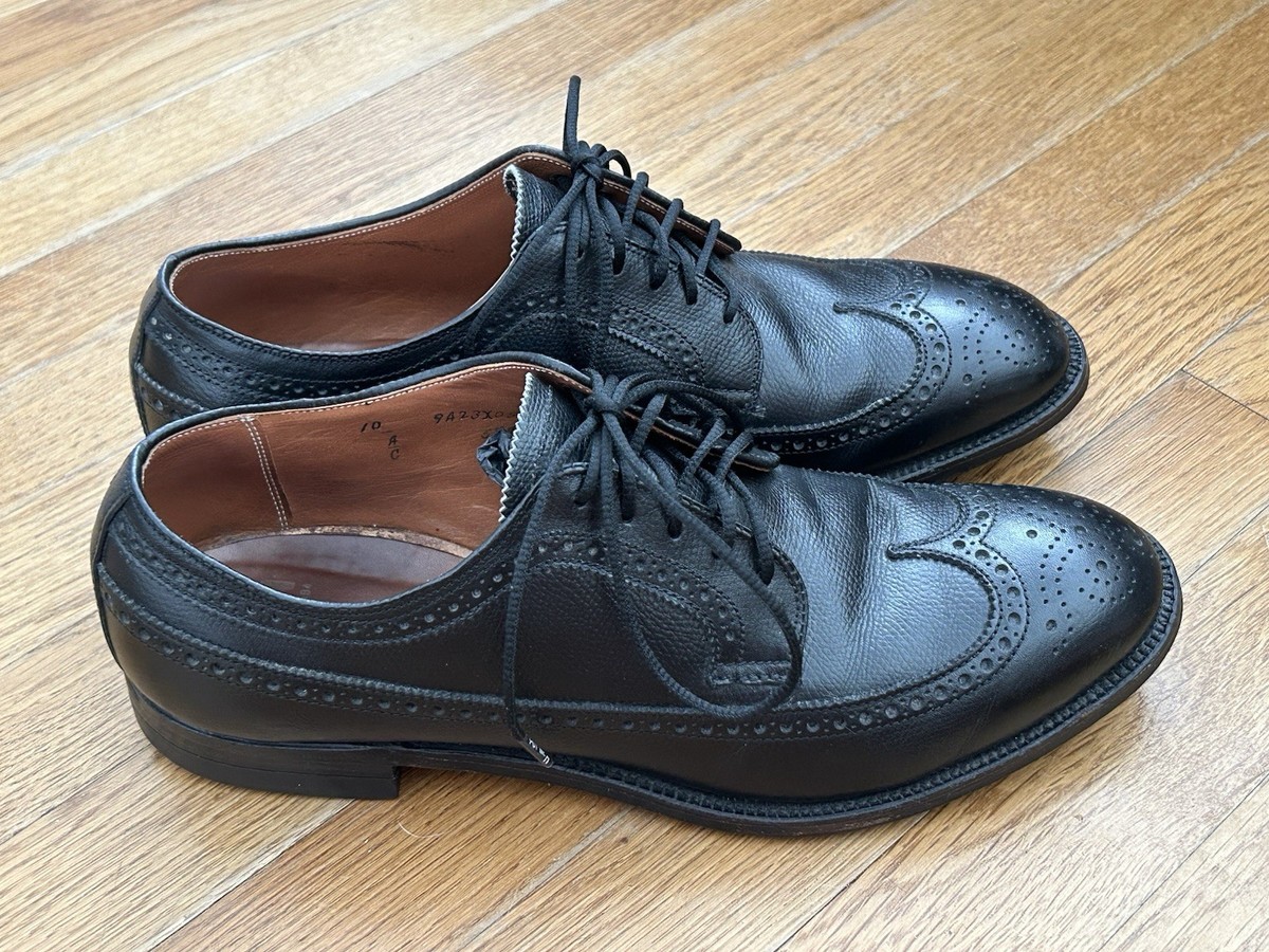 alden dress shoes 588 Black Pebble Grain Leather Brogue Wingtip Blucher - 10 A/C alden shoes How to Repair a printable and other details Color:Calico Mare