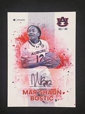 MAR’SHAUN BOSTIC 2024 Onit Auburn Tigers Women’s Basketball WHITE Auto /40 SP