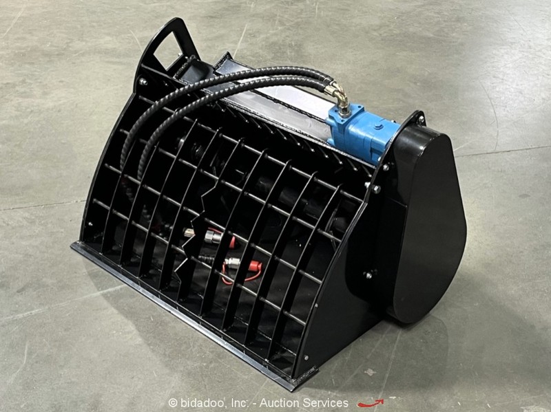 AGT M-BKM Cement Concrete Bucket Mixer Mini Skid Steer Attachment bidadoo -New