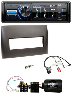 JVC Bluetooth Lenkrad USB DAB Autoradio für Fiat Stilo 2001-2007 schwarz