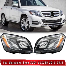 Halogen Headlight Left+Right w/o Bulb For Mercedes Benz GLK250 GLK350 2013-2015