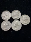 1960-1964 Washington Quarters Lot Of 5