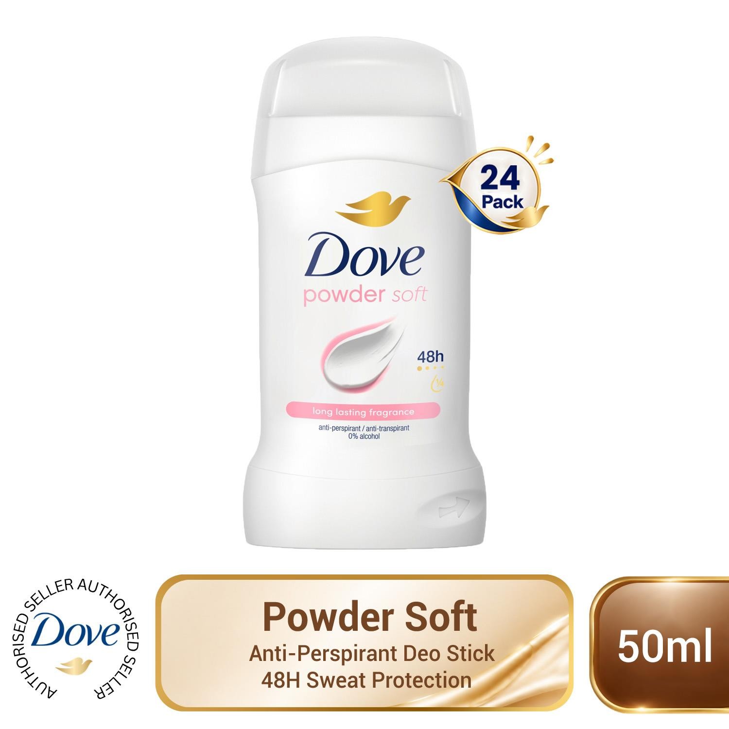 Dove Powder Soft Anti-Perspirant Deo Stick 50ml 3 Pack, 48H Sweat Protection - Image 7