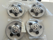Originale set 4 copricerchi cromati lucidi VW TOUAREG TRANSPORTER 7L6601147 Z31