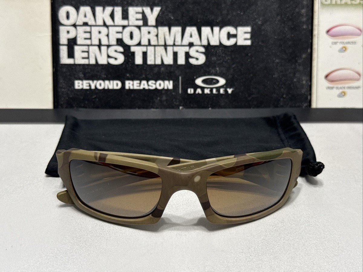 Oakley Fives Squared Multicam w/ Tungsten Iridium Polarized SKU