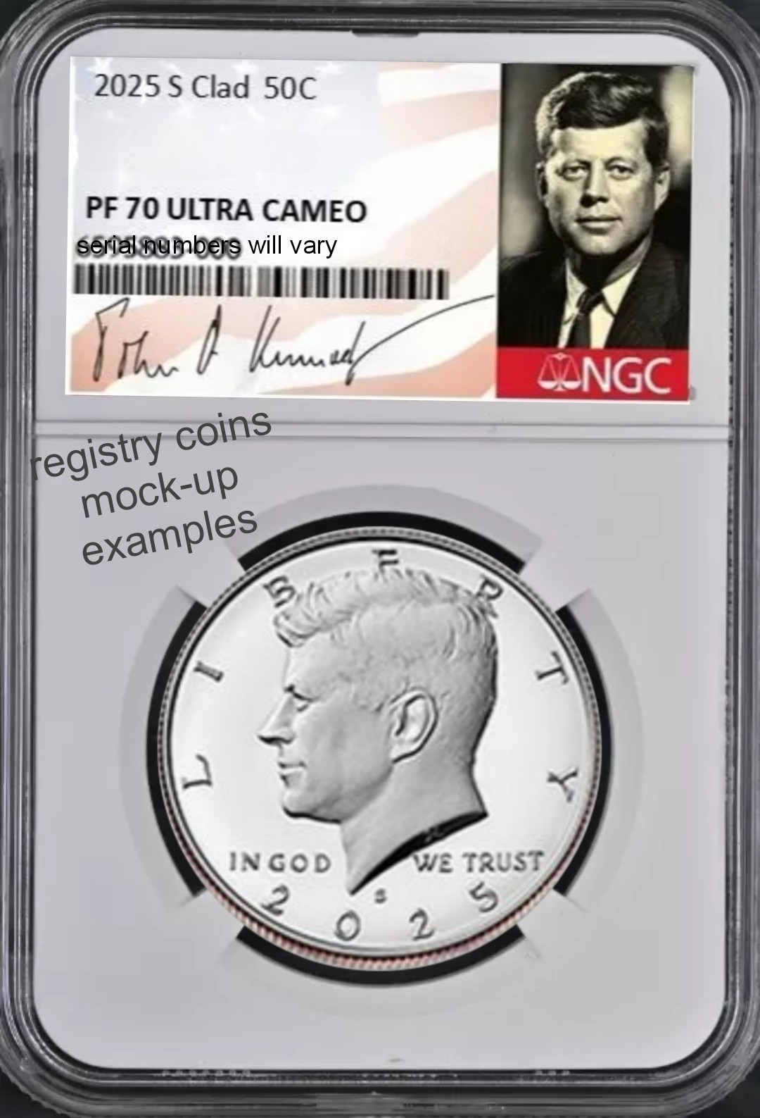NCG PF70 ULTRA CAMEO 2025 ケネディ50セント Presale 2025 S Kennedy Half Dollar 50C NGC PF70 Ultra Cameo #315