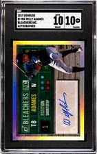 2019 Panini Donruss Willy Adames SGC 10 w/10 Auto Bleachers Inc.