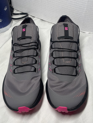Salomon Gray Pink All Terrain Pulsar Trail Pro 2 Shoes Womens 8.5 NWOT
