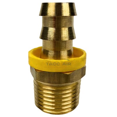 Easy Lock Brass Hose Barb Fitting Connector 1/2'' Push-Lock x 1/2'' MNPT