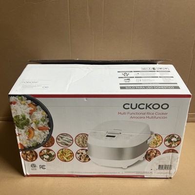 Cuckoo CR-0605F Rice Cooker 6 Cup 580W White 12 Modes Keep Warm