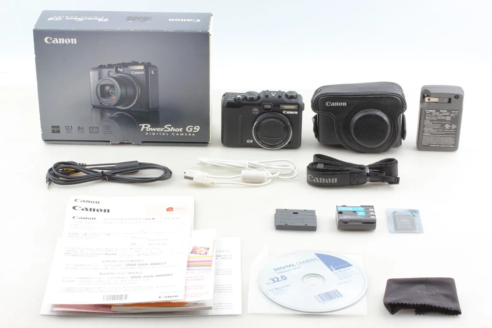 [N MINT Box Case] Canon Power Shot G9 Black 12.1MP Digital Camera From JAPAN - Image 2 of 4