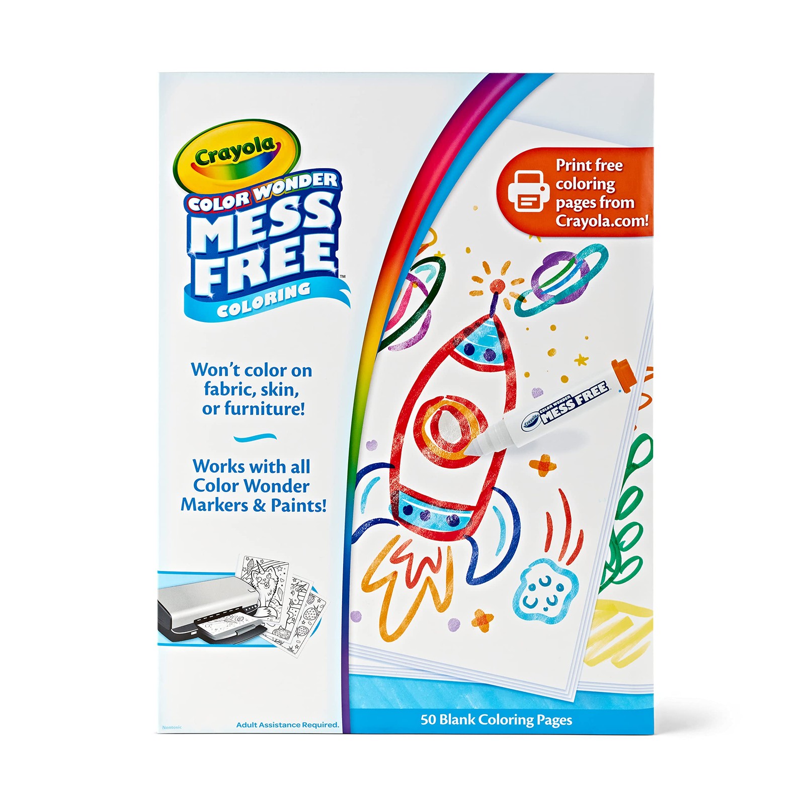 Crayola Color Wonder Mess Free Coloring Pages (50ct), Create Your Own Coloring