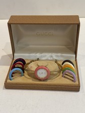 Gucci 1100-L Changeable Bezel Bangle Braclet Watch - 11 Colors w/ Box Ships Free
