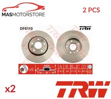 BREMSSCHEIBEN SATZ PAAR VORNE TRW DF6110 2PCS P NEU OE QUALIT&Auml;T