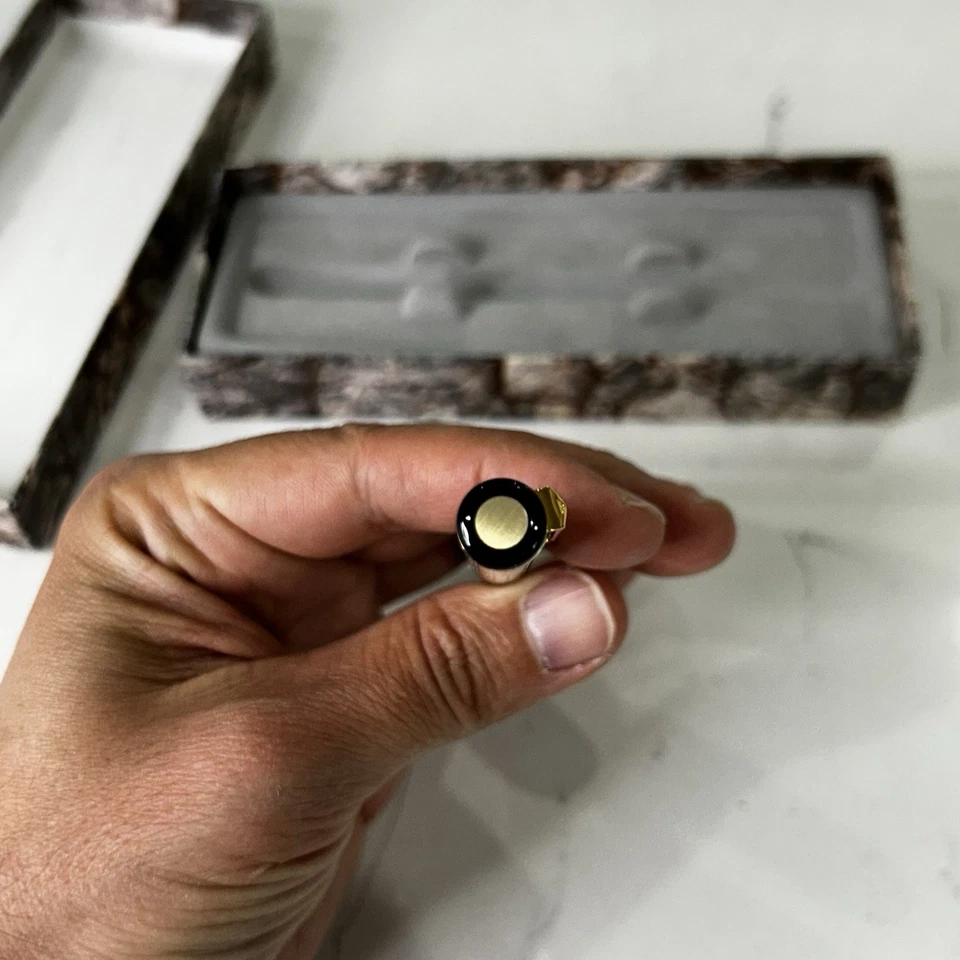 Pluma Estilográfica Parker Rialto Cromo Dorado Rara De Colección Foto 4 de 4