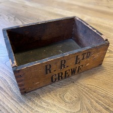 Rolls-Royce Ltd. Crewe Crewe Factory Sklepy narzędziowe Drewniane pudełko Srebrny cień SY1238