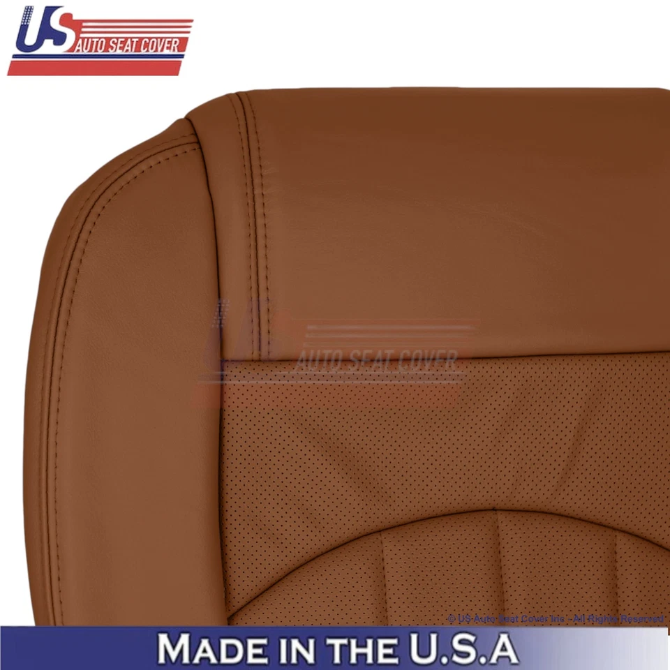 Cubiertas de asiento delanteras perforadas de cuero sintético para Chevy Traverse 2015-2017 Foto 4 de 4