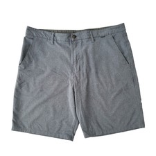 Hurley Gray Hybrid Phantom Shorts Mens 38 Gym Tech Walk Golf 20" Length