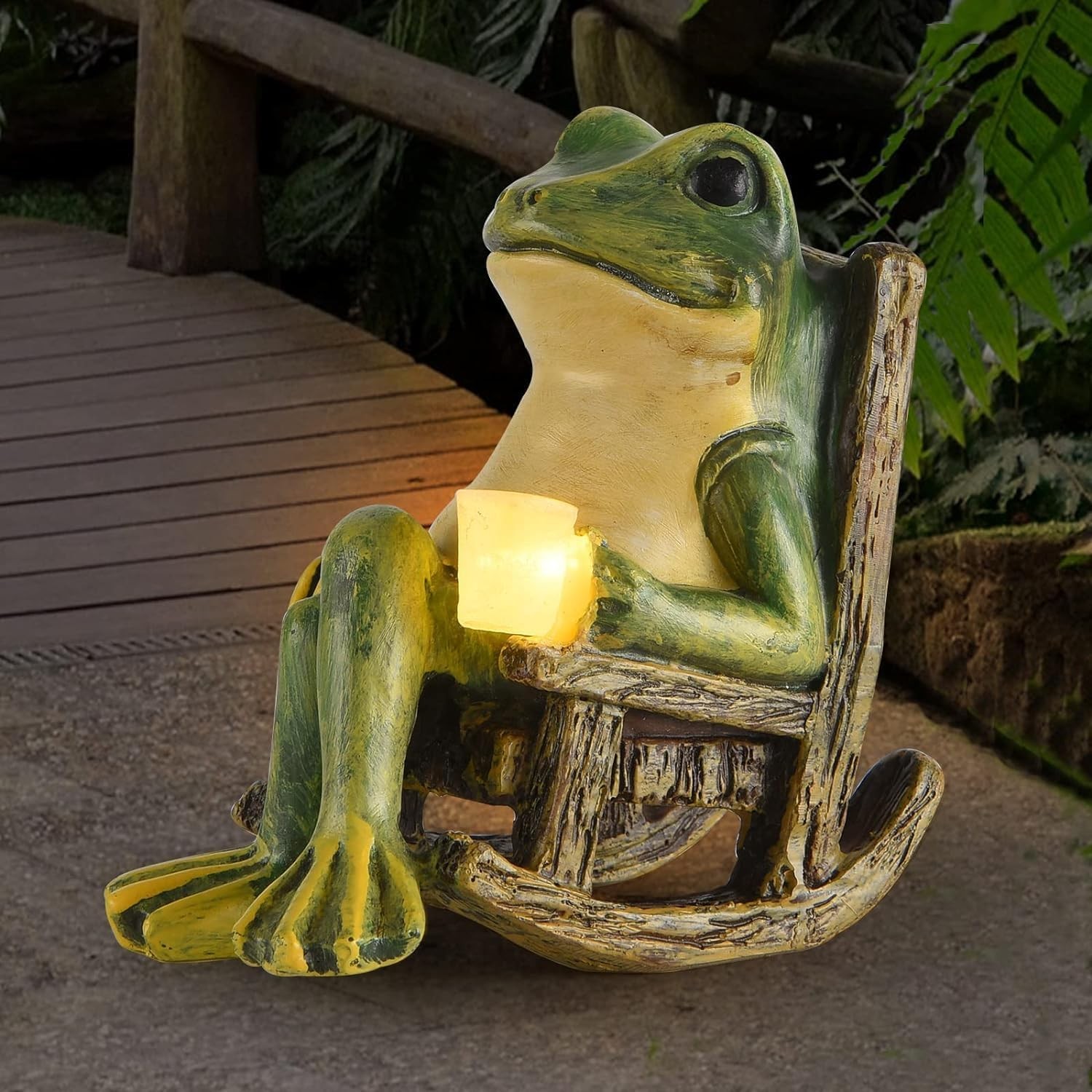 Mini Frog Garden Statue for Mom Dad Gift Fairy Garden Decor Home Ornament