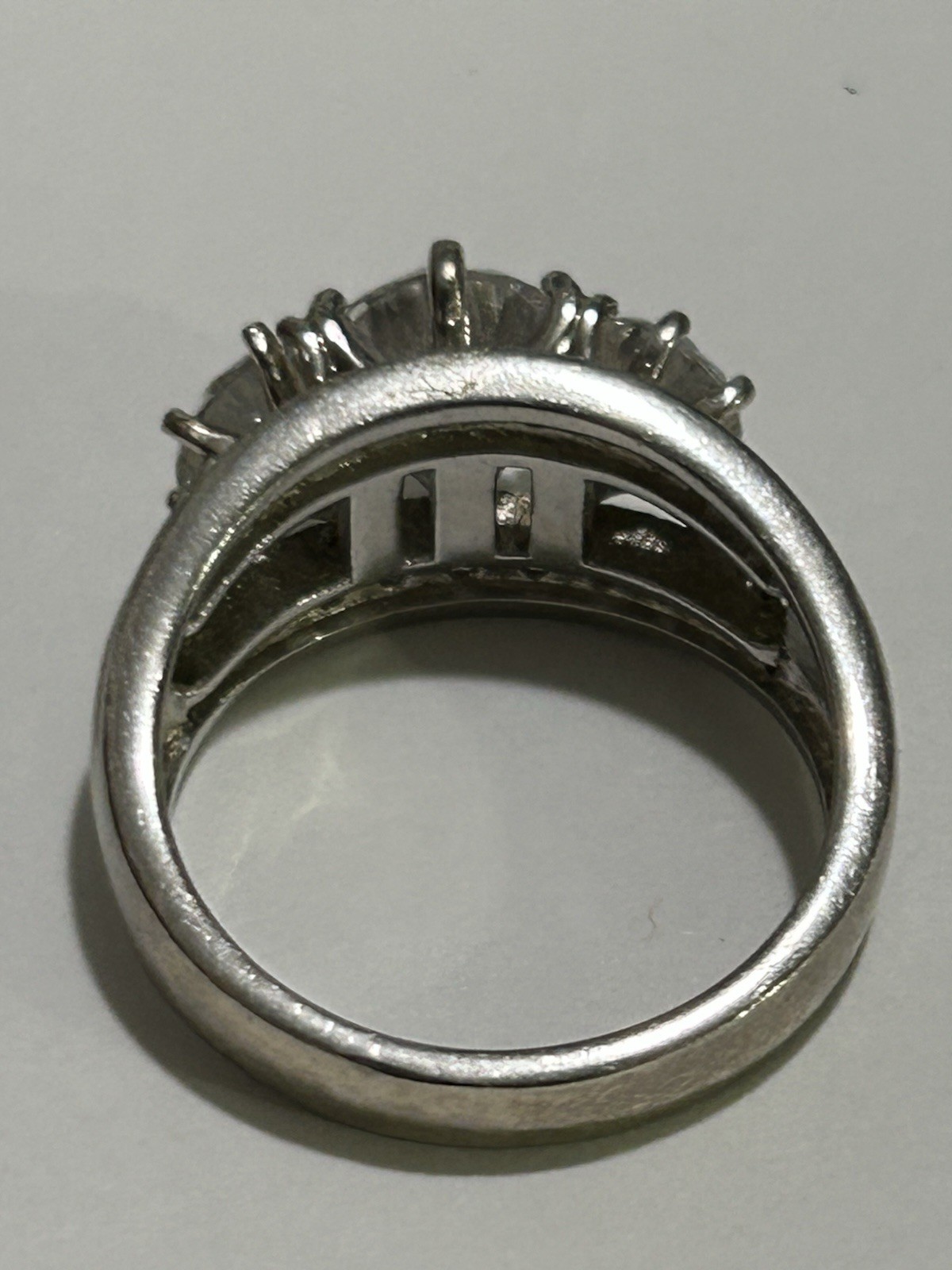 925 Sterling Silver Commitment Ring Zirconia 9 Gr… - image 11