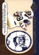 2001 Pacific Impressions Lasting Impressions #18 Marshall Faulk - FB
