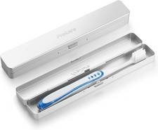 Toothbrush Travel Case Aluminum, Manual Tooth Brush Holder for Silver