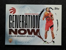 2025-26 Topps COLLIN MURRAY-BOYLES RC Generation Now Toronto Raptors #GN-9