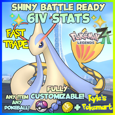 6IV Shiny Milotic Pokemon Legends ZA (Legends Z-A)  Customizable!