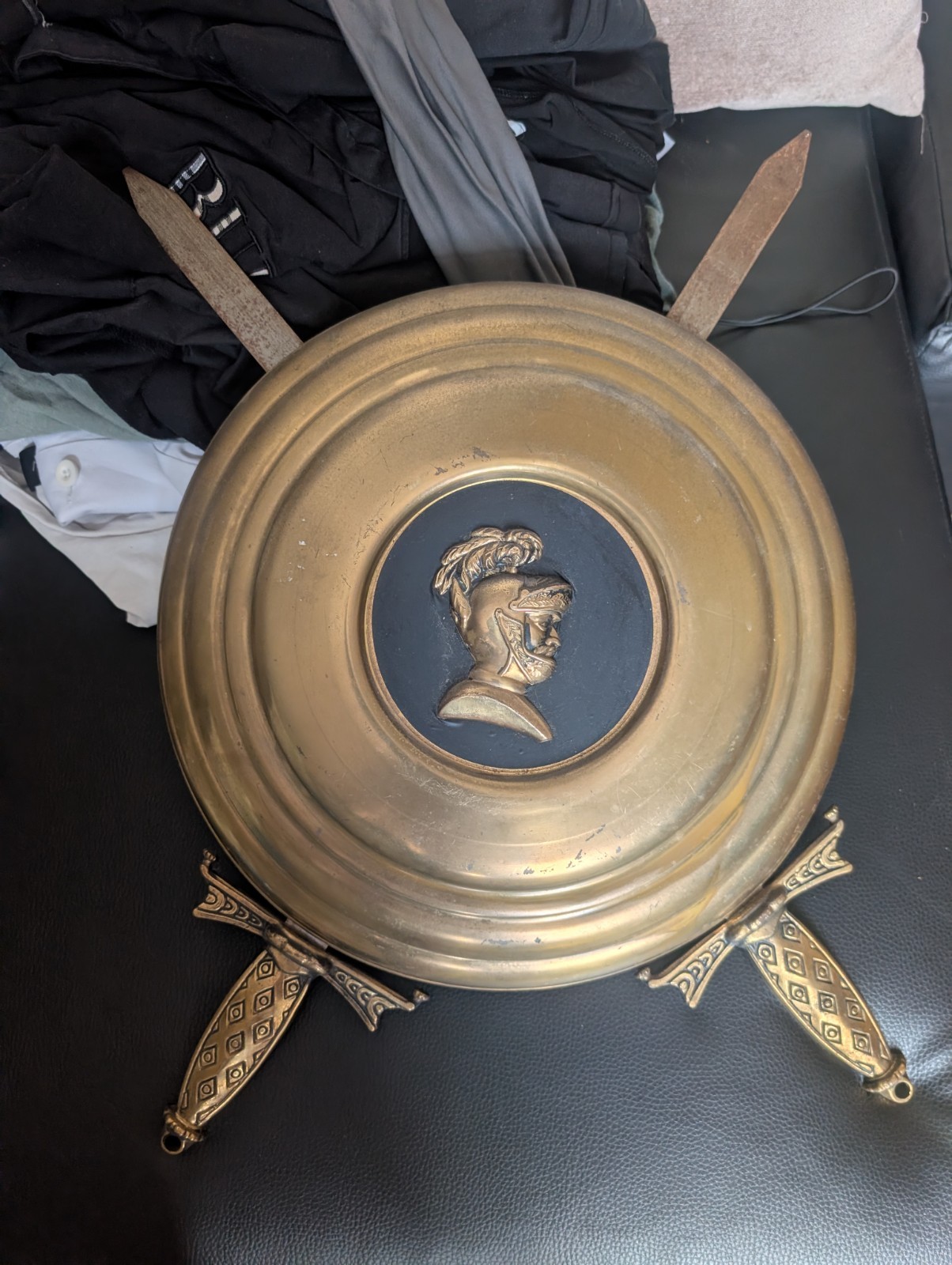 Metal Shield And Swords