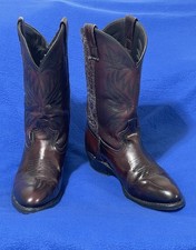 Red Leather Laredo Men  s Cowboy Boots, Size 10D, Used