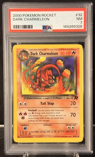 Dark Charmeleon (Unlimited) graded PSA 7 for sale on eBay