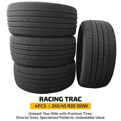 RACING Ultra High Performance Tire 245/45ZR20 103W for Daily Driving 7.4mm