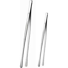 Extra Long 12 Inch and 8 Inch Stainless Steel Cooking Tweezers Heavy Duty