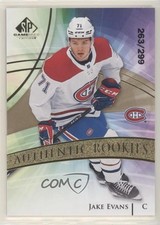 2020 Upper Deck SP Game Used Authentic Rookies Golden Burst /299 Jake Evans t4m